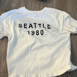 Zara White Short-Sleeve Crewneck Tee